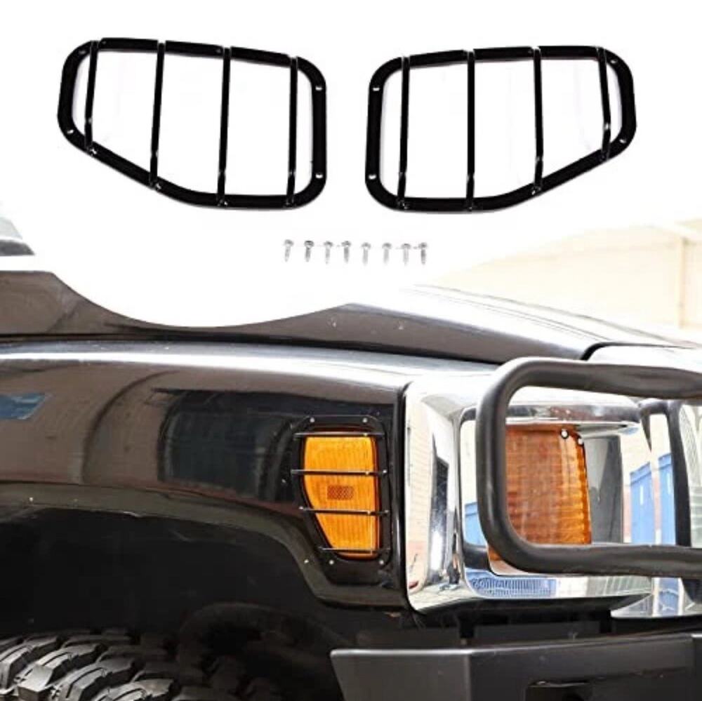 Turn Signal Light Grilles Fit for Hummer H3 2005-2009, Side Blinker Light